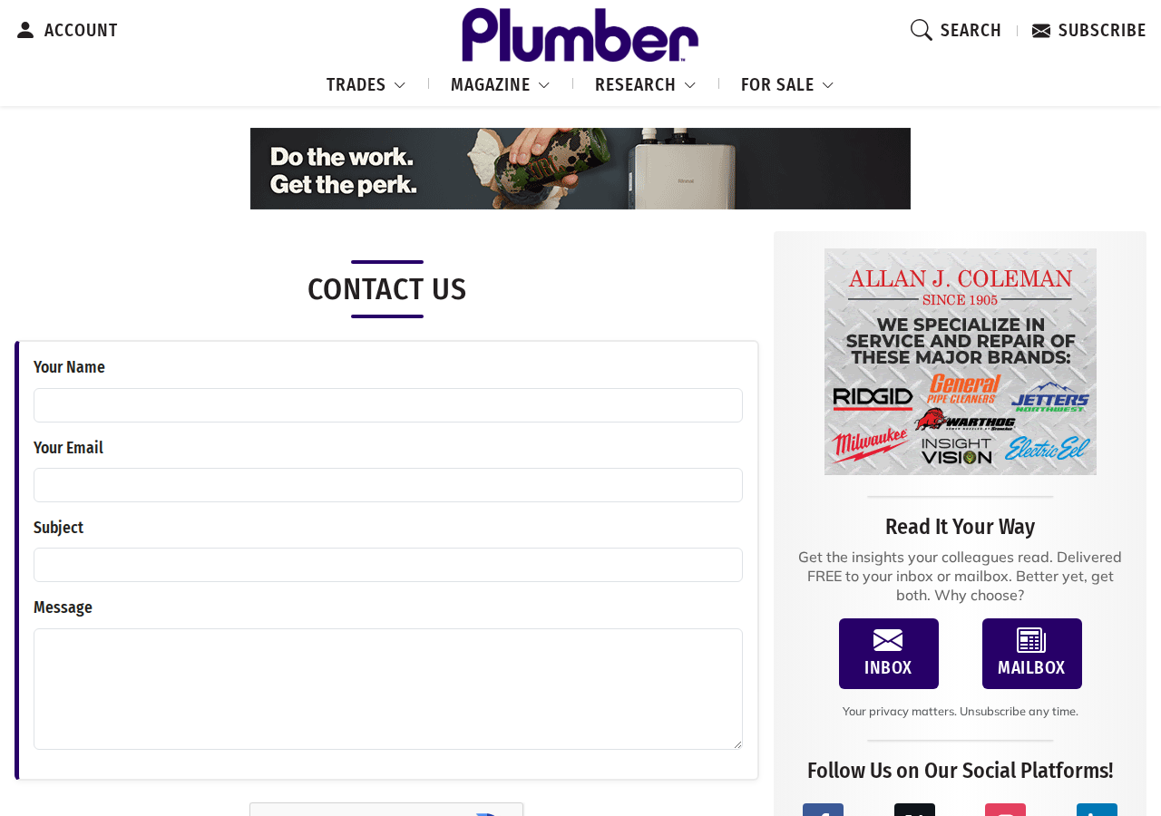 Screenshot of Contact Us | Plumber
