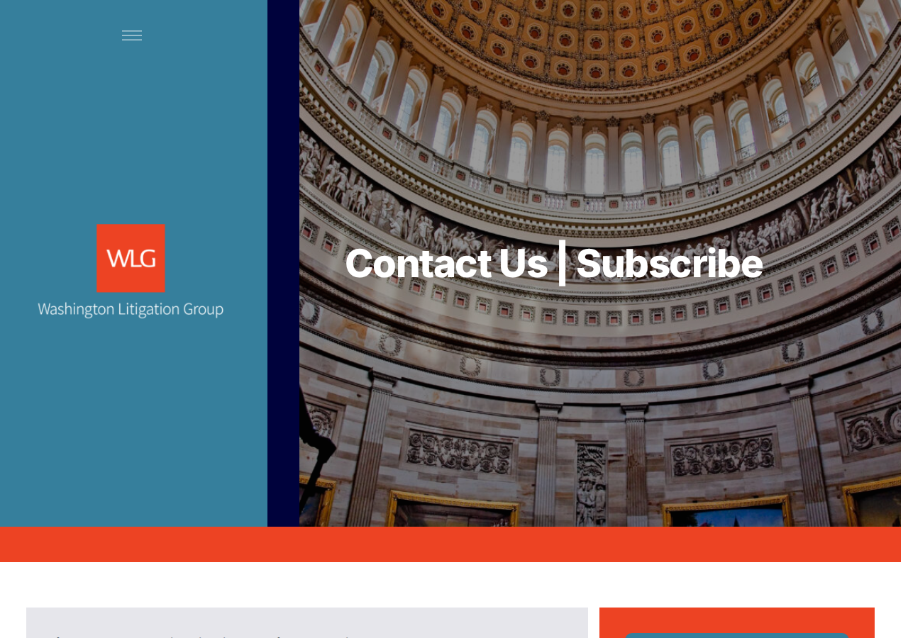Screenshot of Contact Us | Subscribe | Washington Litigation Group