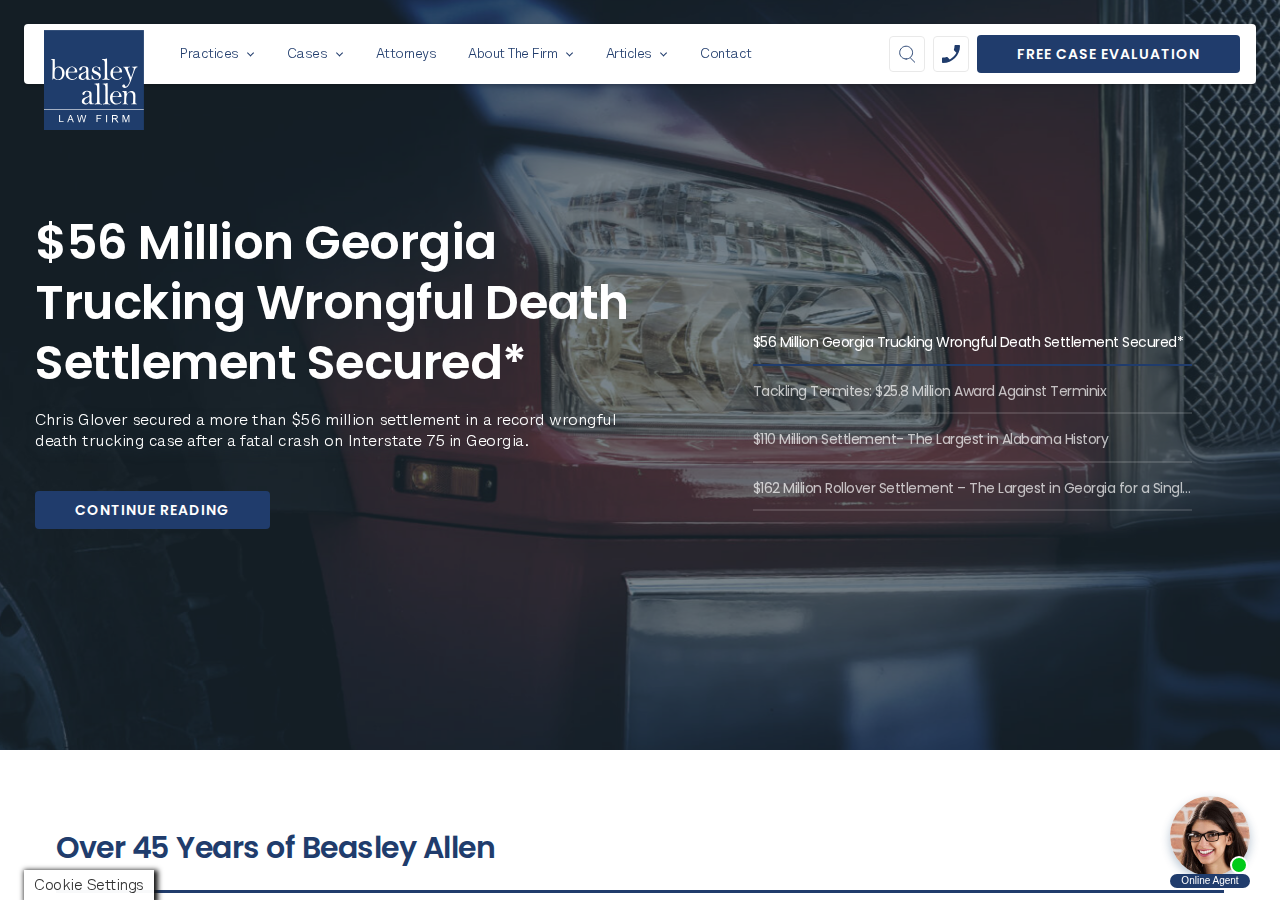 Screenshot of Beasley Allen Law Firm | Helping Those Who Need it Most