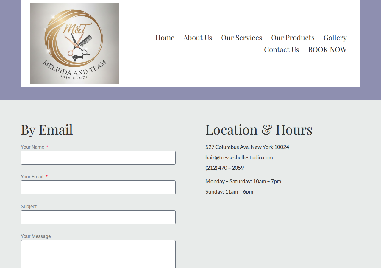 Screenshot of Contact – Melinda and Team