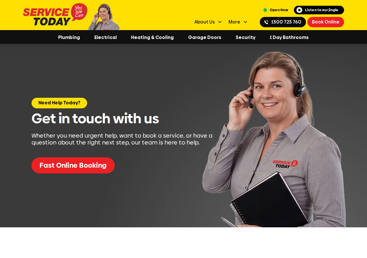 Screenshot of Contact Us | Book Fast Home Services | Service Today