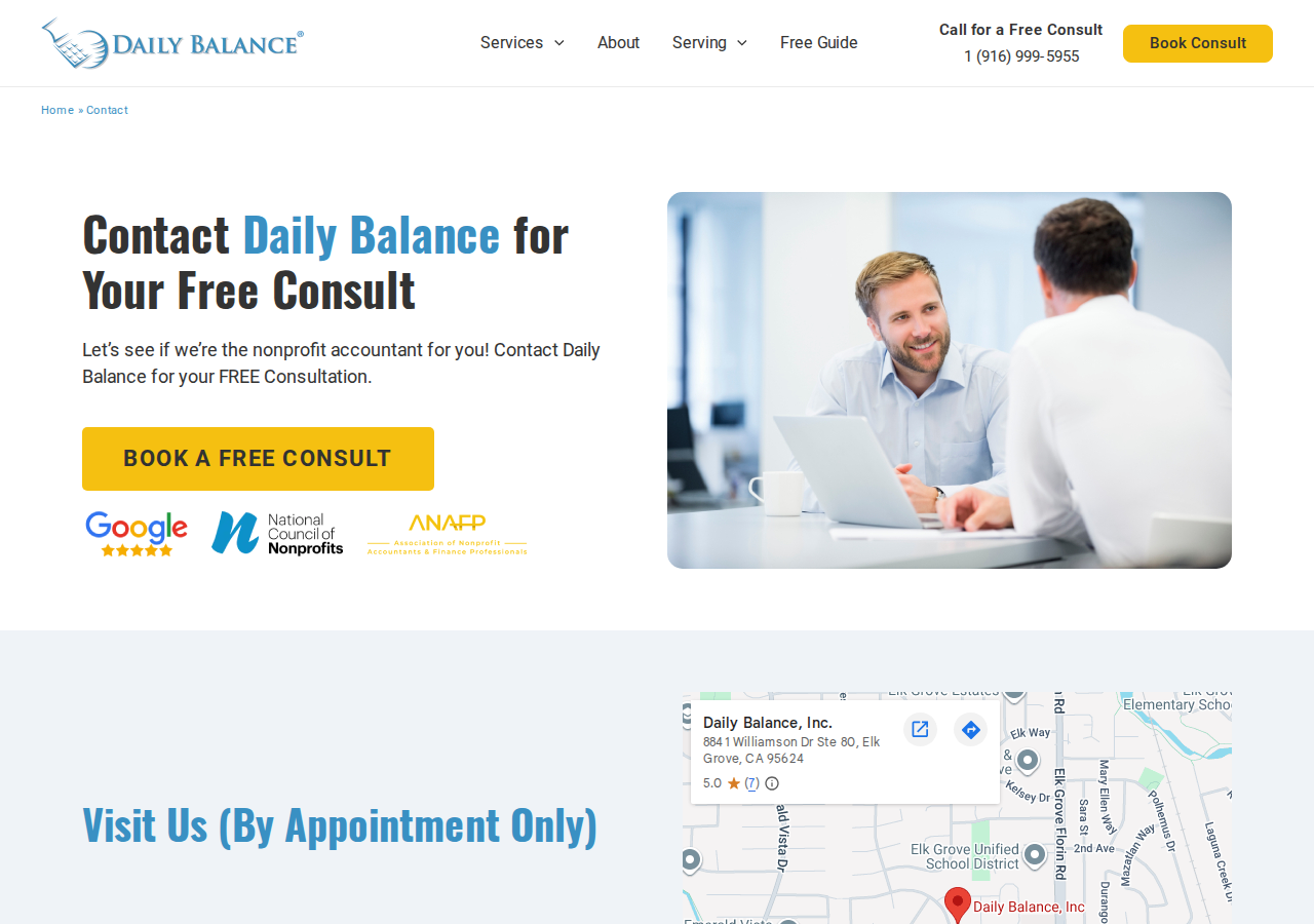 Screenshot of Contact Daily Balance