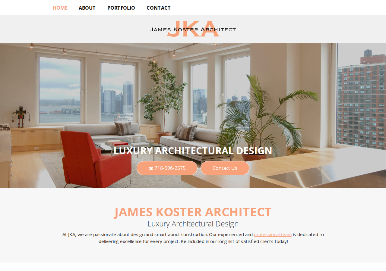 Screenshot of Architectural Design New York City | Commercial Architecture