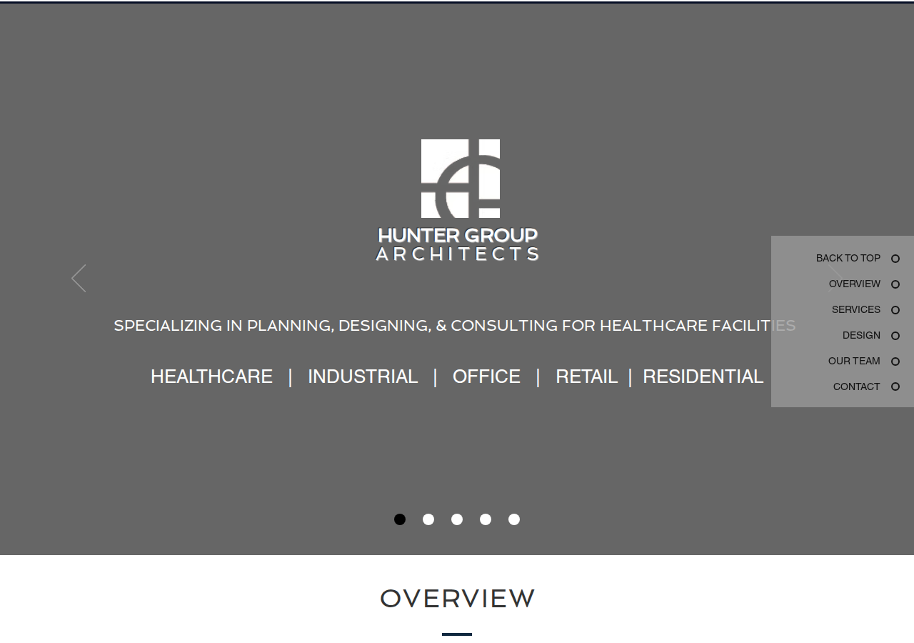 Screenshot of Hunter Group Architects