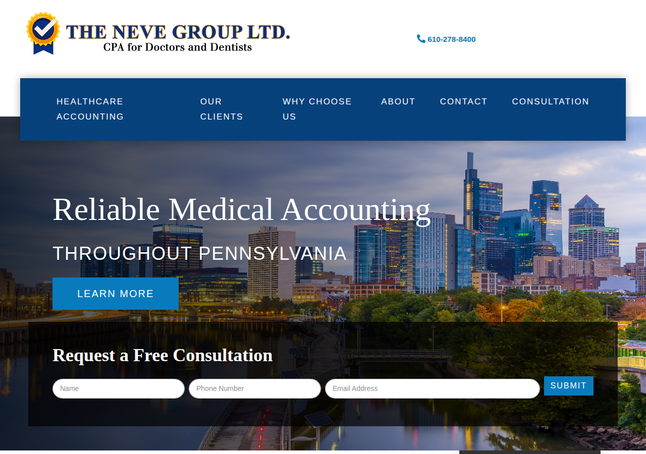 Screenshot of CPA Accounting Firm for Doctors - Dentists - Philadelphia