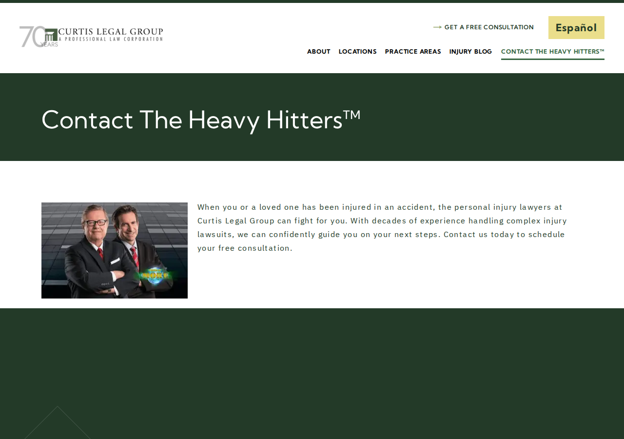 Screenshot of Contact The Heavy Hitters™
