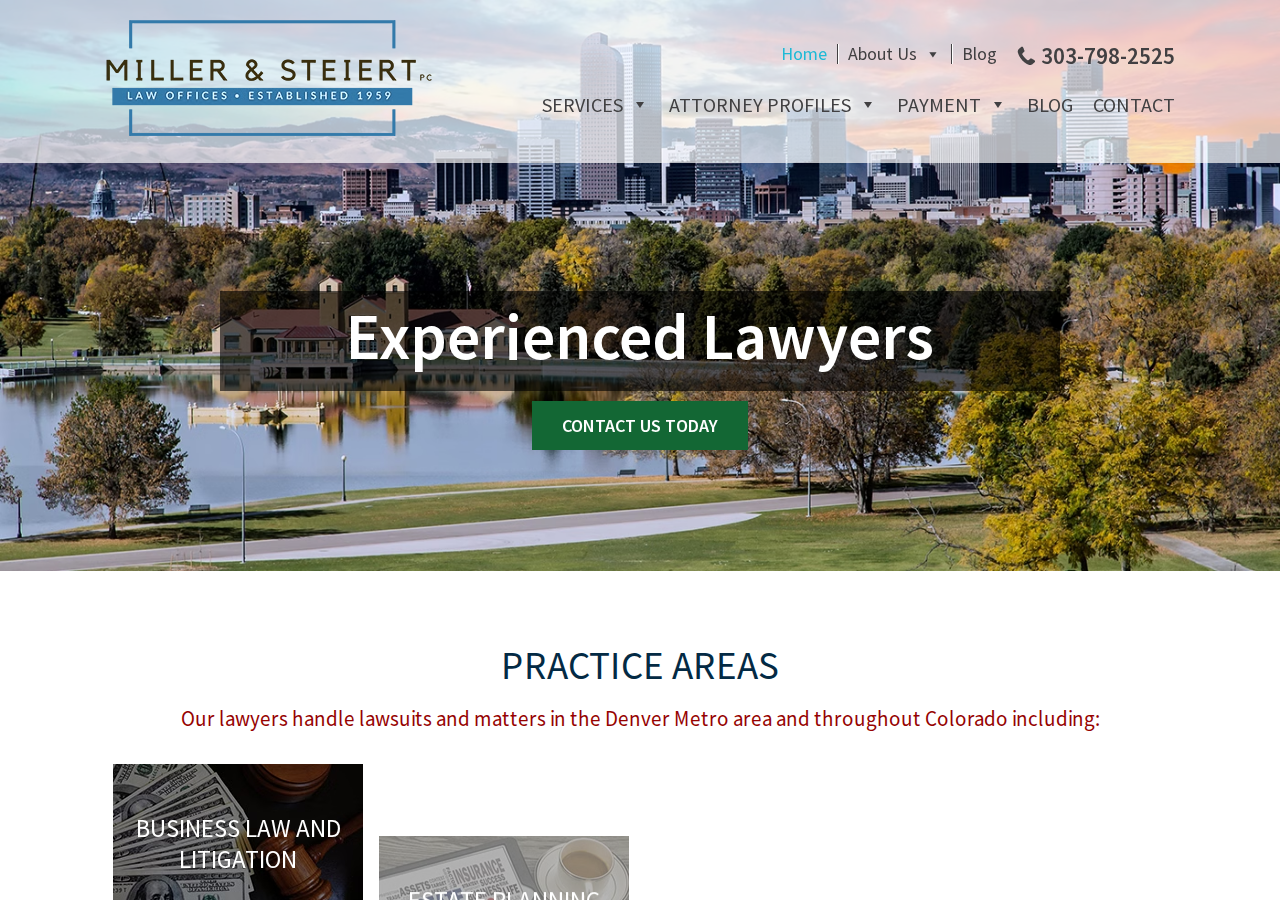 Screenshot of Littleton Law Firm- Lawyers in Littleton, CO | Miller & Steiert
