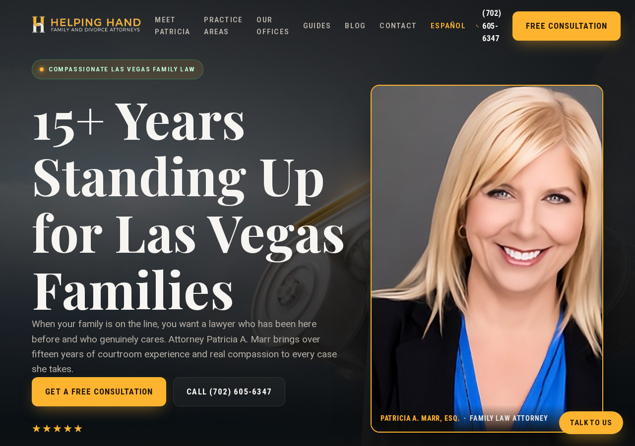 Screenshot of Las Vegas Family Law Attorney | Patricia A. Marr, Esq.