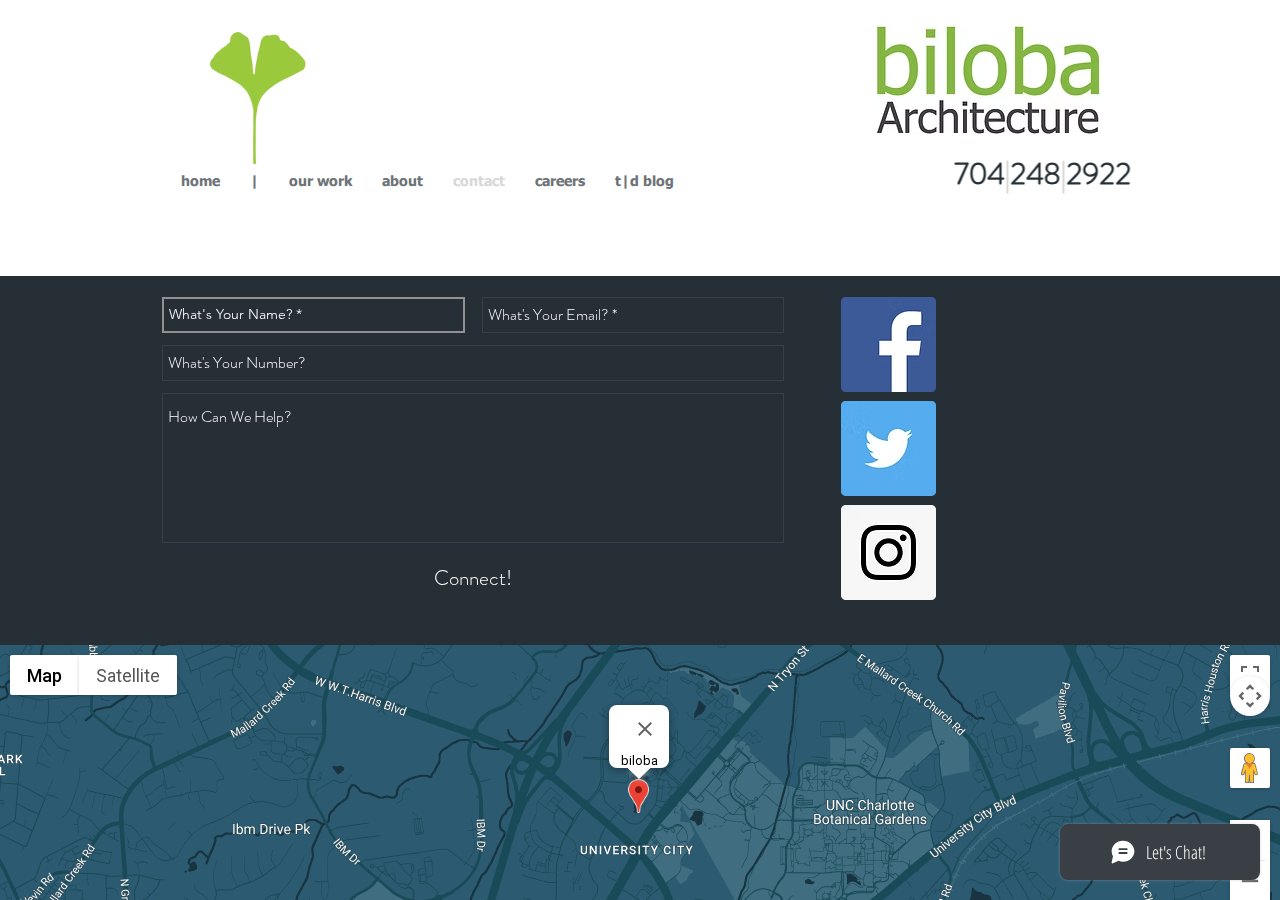 Screenshot of biloba Architecture | Contact