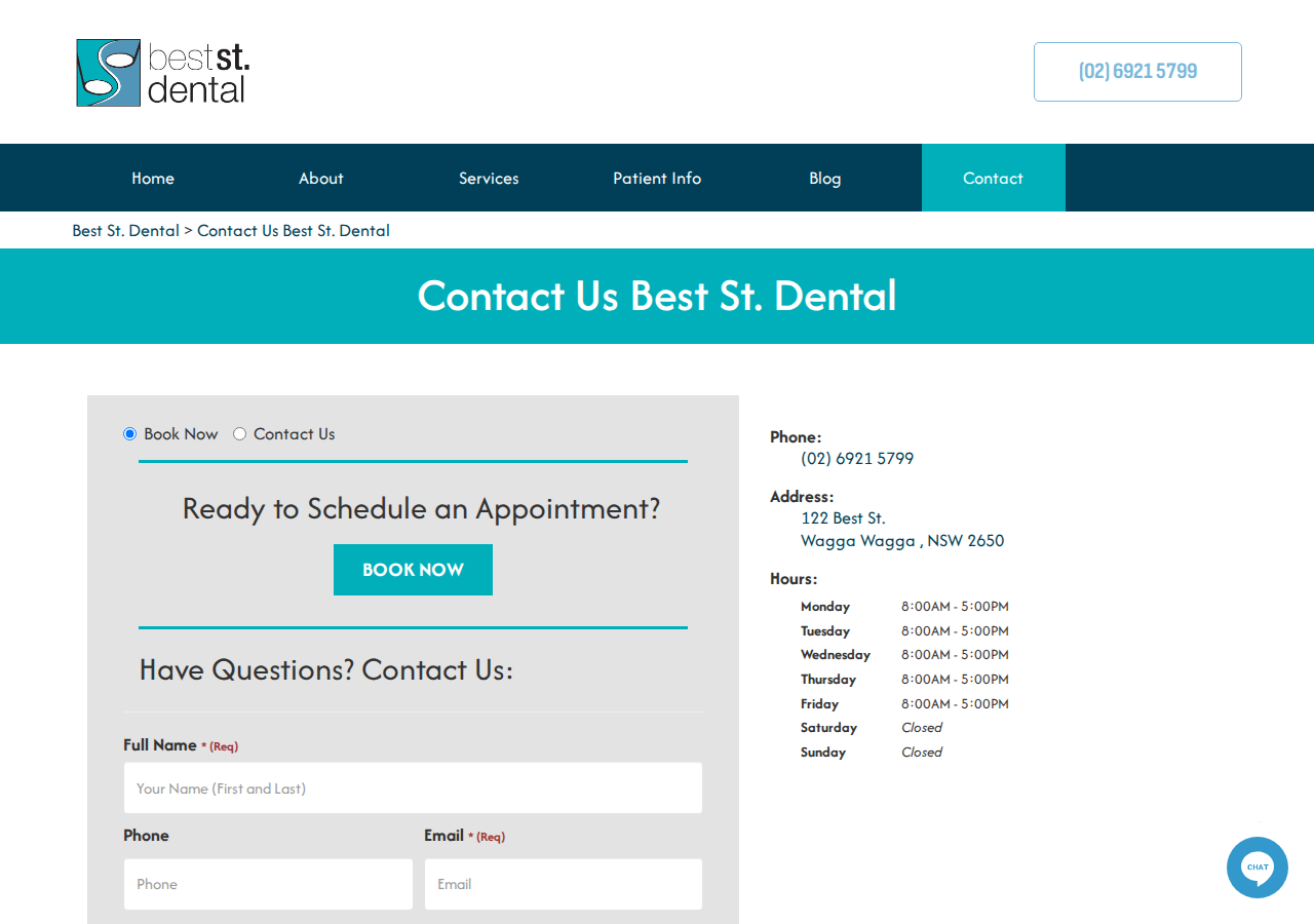 Screenshot of Dentist in Wagga Wagga NSW | Best St. Dental | We Welcome Your Call
