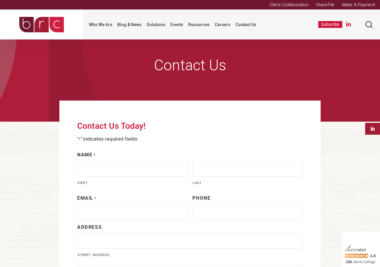 Screenshot of Ready to Get Started with BRC? Assurance | Tax | Advisory