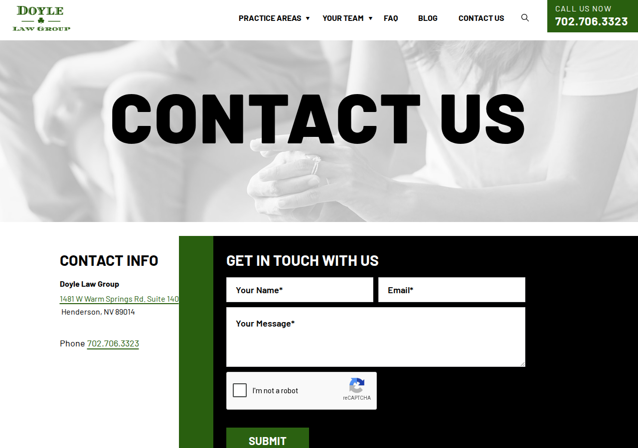 Screenshot of Contact Us | Doyle Law Group