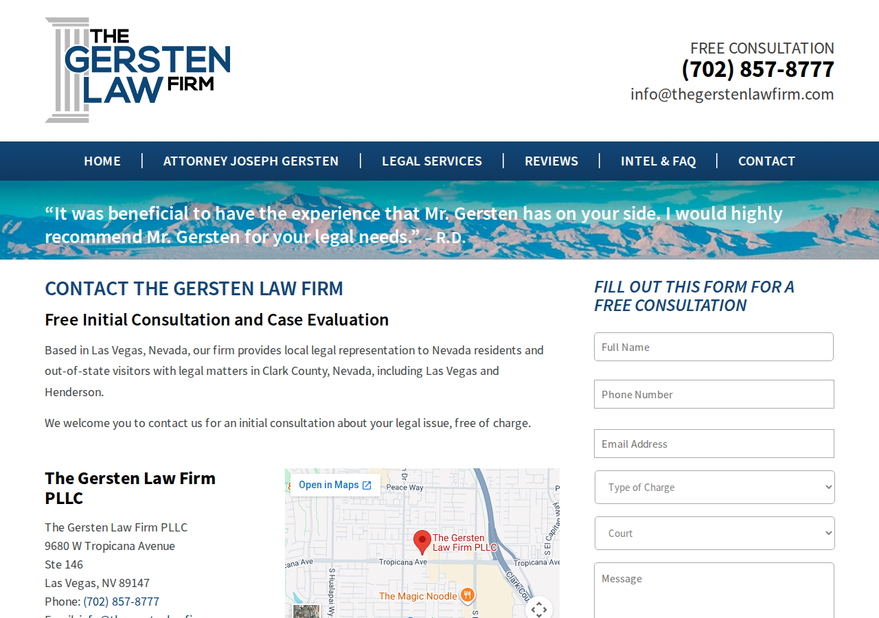 Screenshot of Contact The Gersten Law Firm » The Gersten Law Firm PLLC