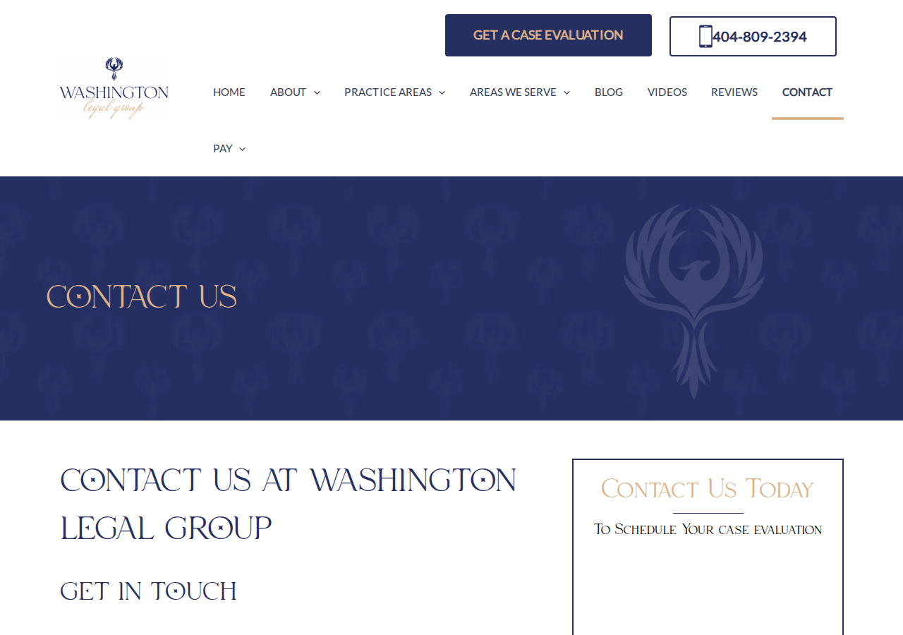Screenshot of Contact - Washington Legal Group