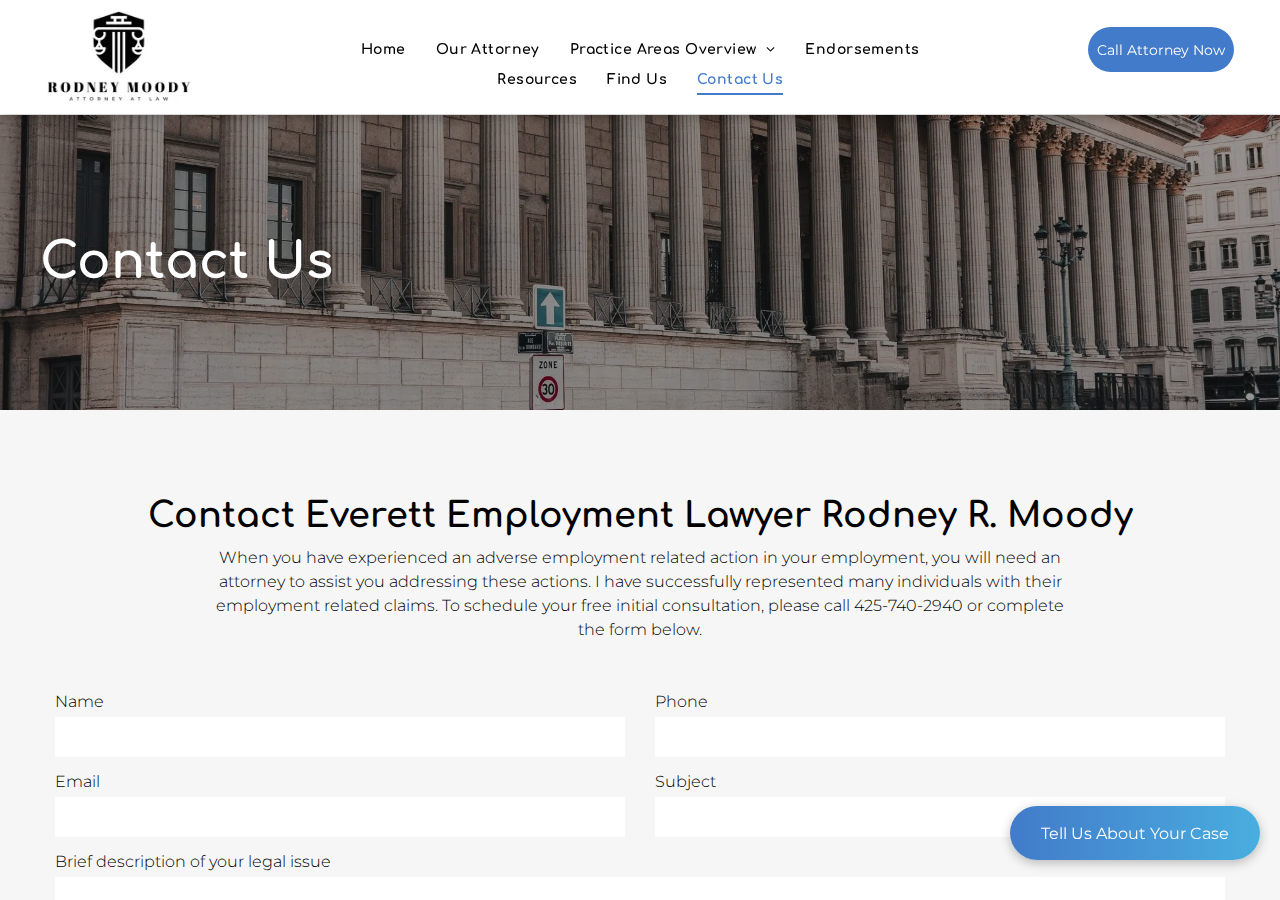 Screenshot of Contact Us