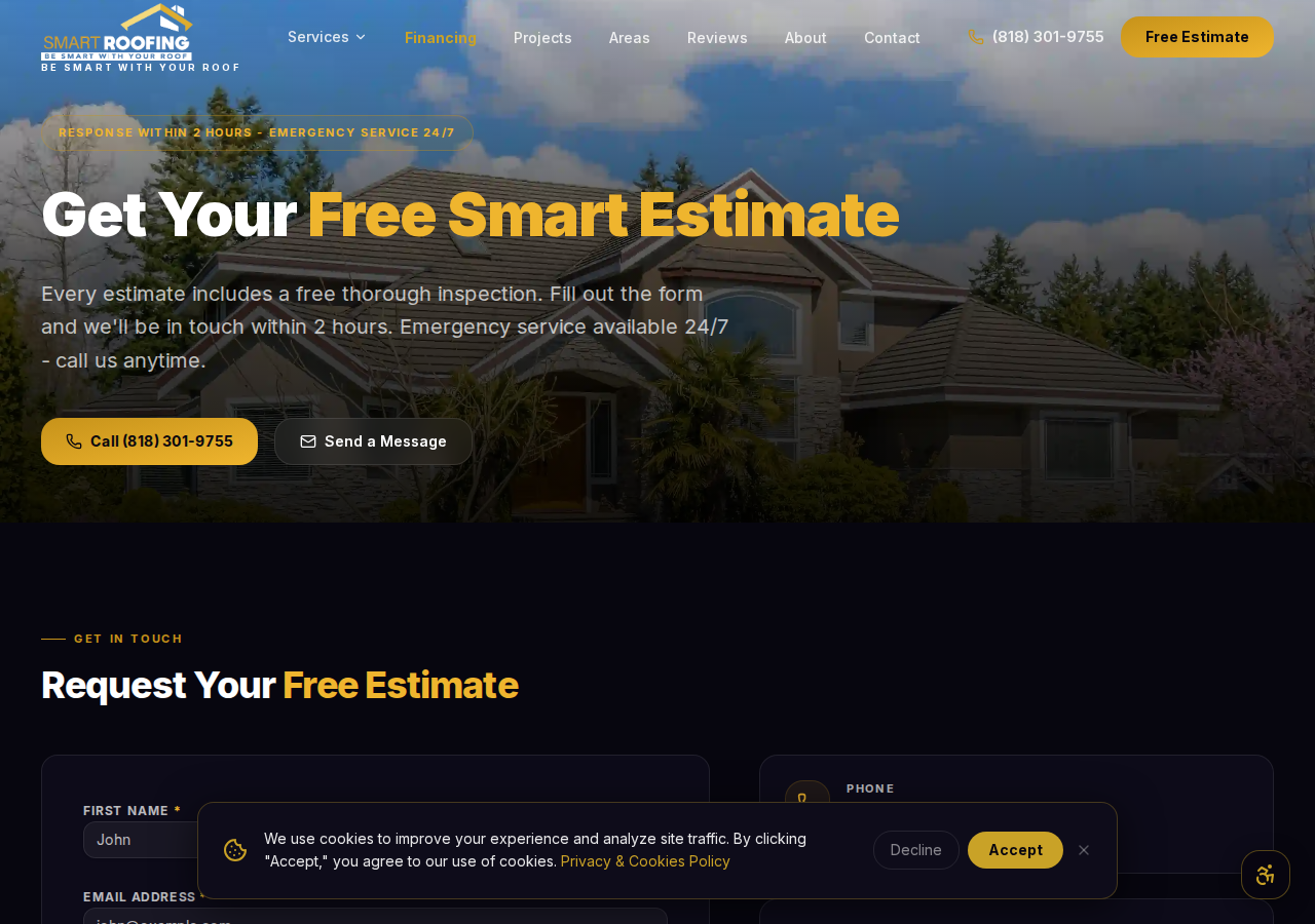Screenshot of Contact LA Smart Roofing | (818) 301-9755 | Woodland Hills, CA