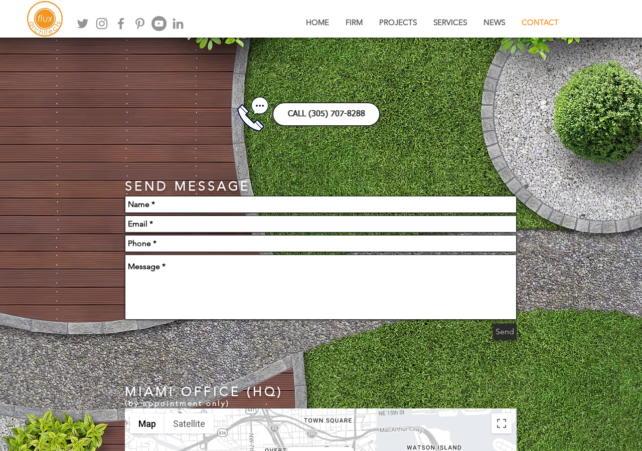 Screenshot of FLUX ARCHITECTS | Miami | CONTACT