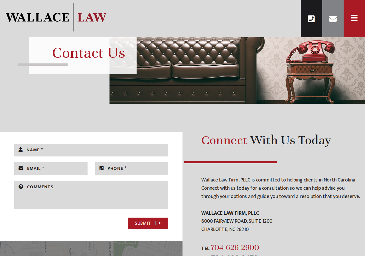 Screenshot of Contact Wallace Law Firm, PLLC Charlotte, North Carolina