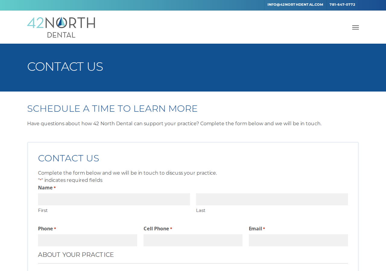 Screenshot of Contact Us - 42 North Dental
