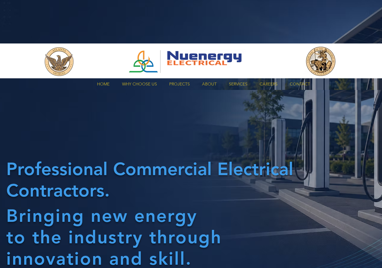 Screenshot of NuEnergy Electrical | Commercial EV Charger Installation & Electrical Contractor
