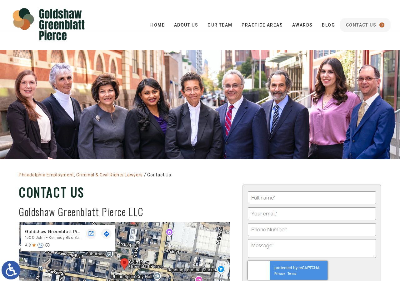 Screenshot of Contact Us | Goldshaw Greenblatt Pierce LLC
