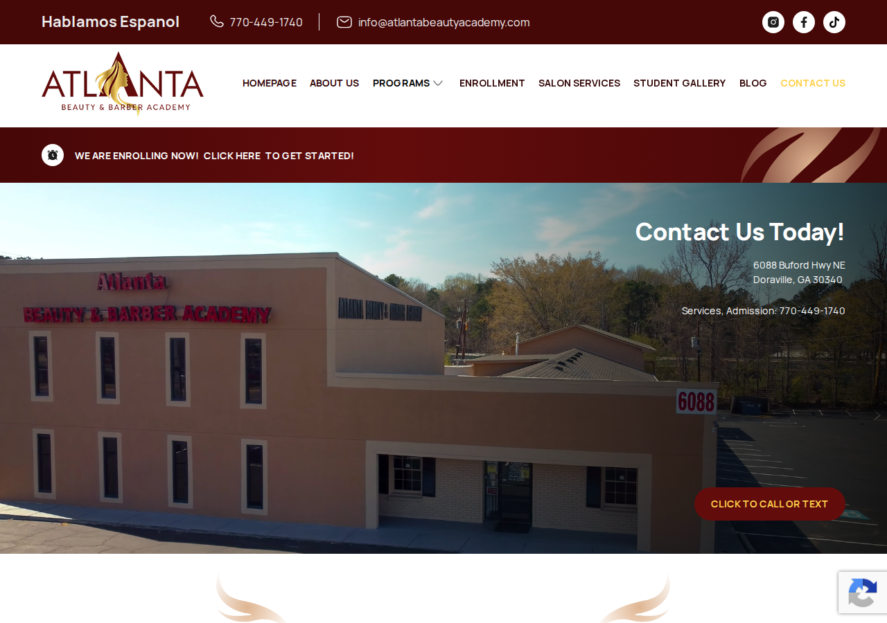 Screenshot of Contact Us - ATLANTA