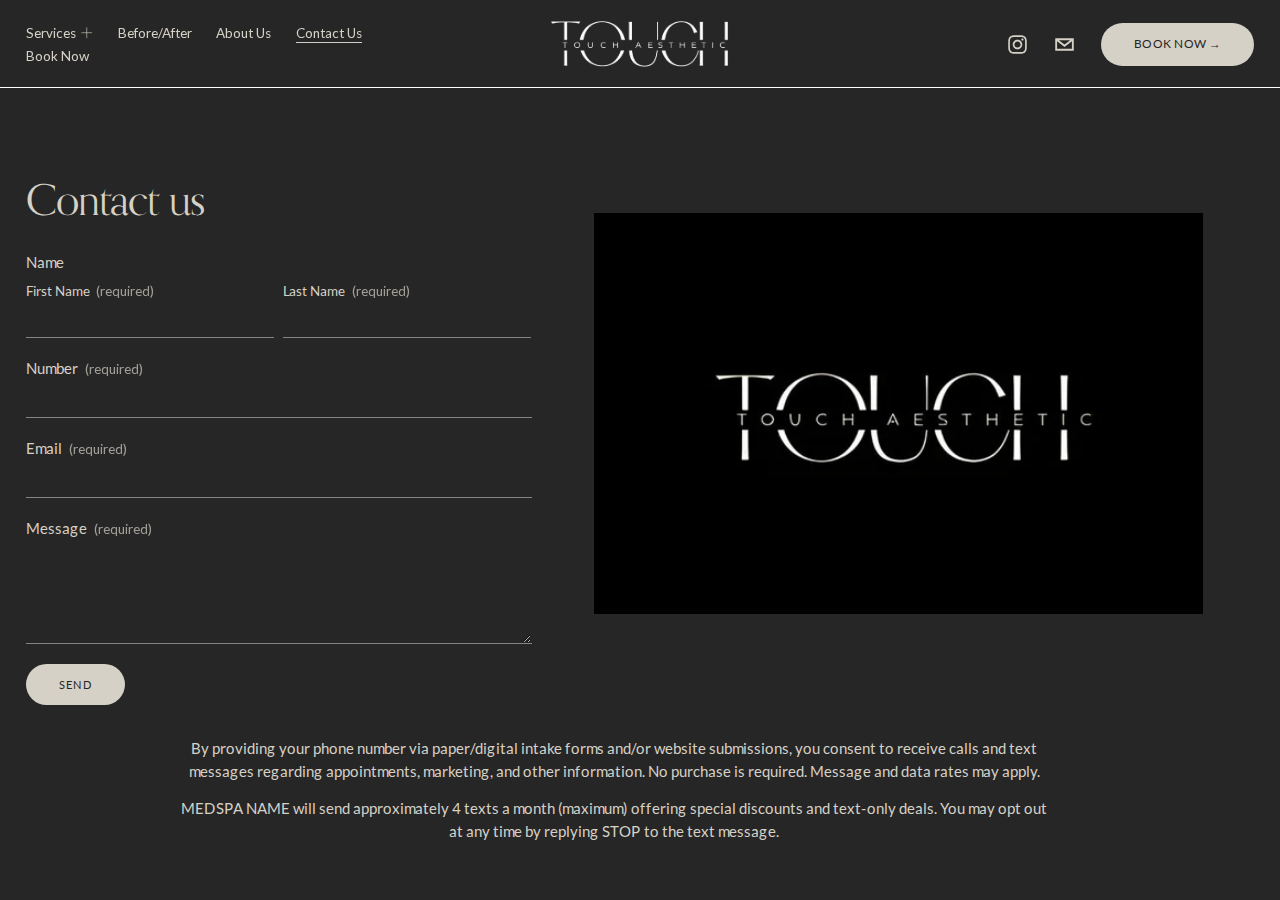 Screenshot of Touch Aesthetic Medical Spa