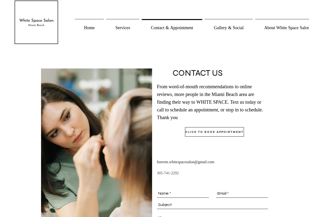 Screenshot of Contact | WHITE SPACE