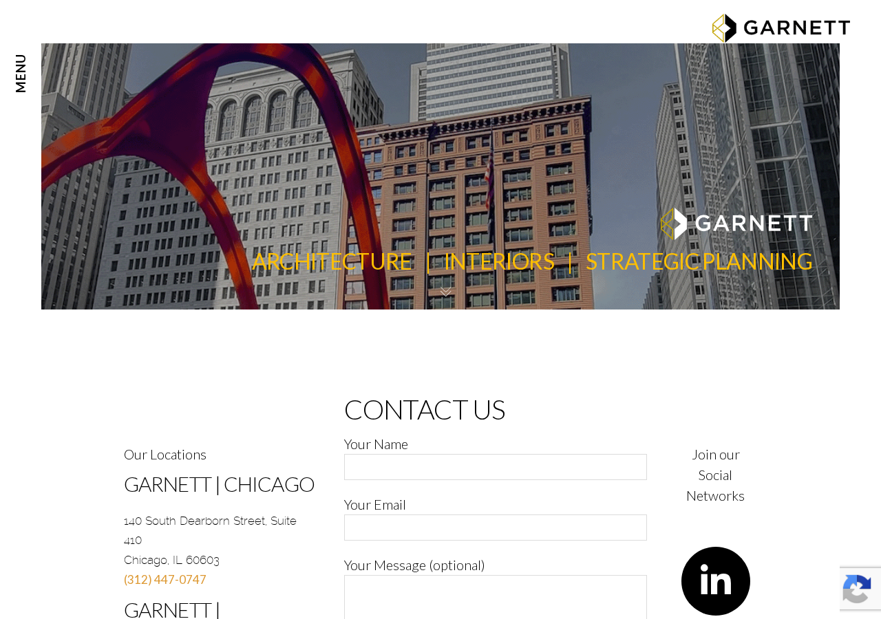 Screenshot of Contact Us | GARNETT Architects