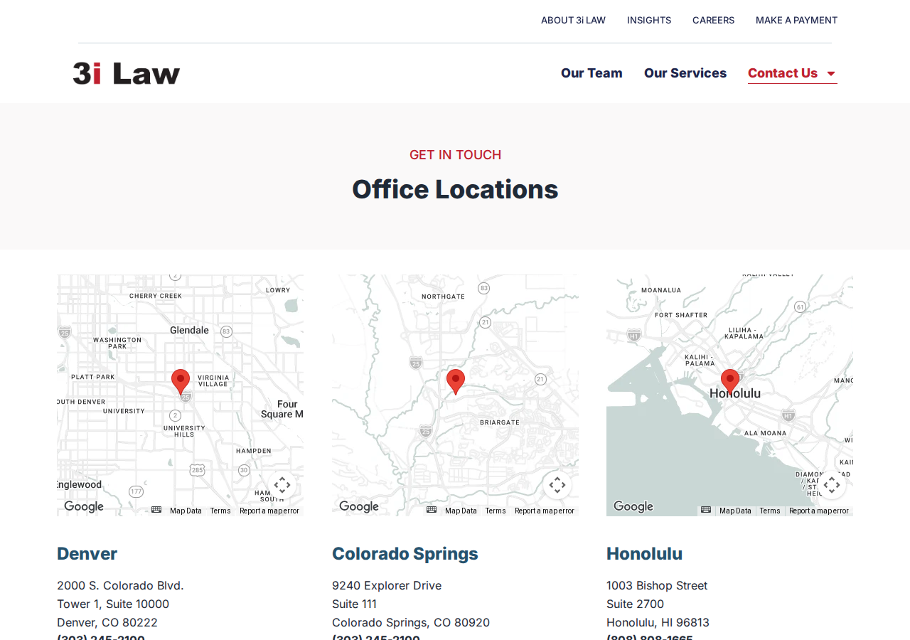 Screenshot of Contact | Get in Touch with Legal Support | 3i Law