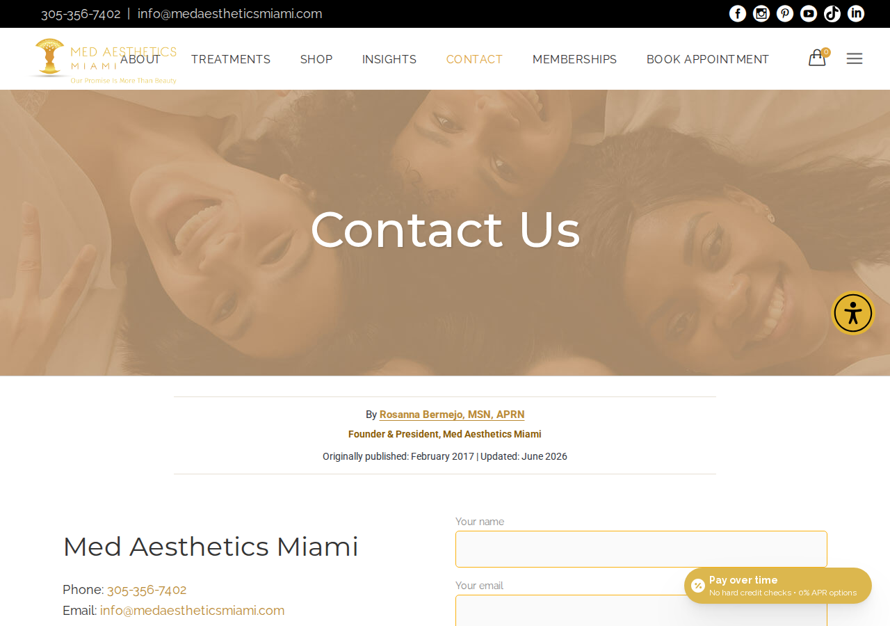 Screenshot of Contact Med Aesthetics Miami - Skincare ConsultationsTikTokTikTokTikTokTikTok