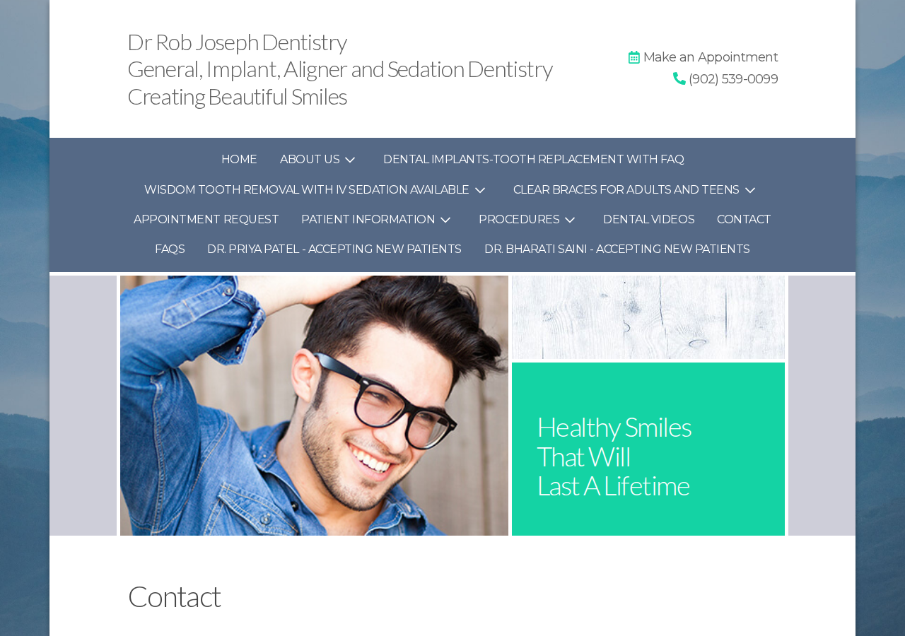 Screenshot of Dr Rob Joseph - Contact