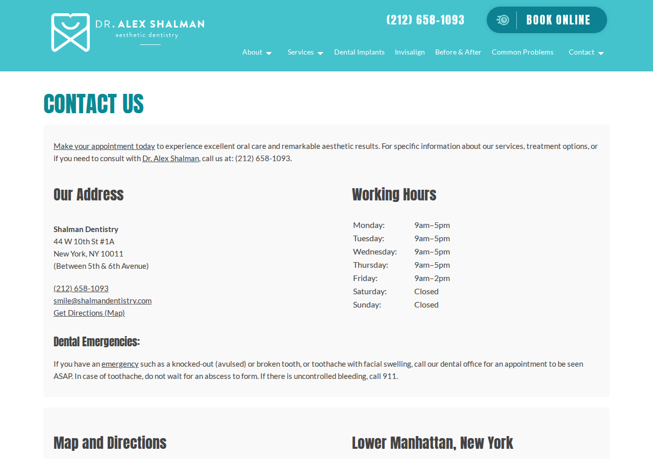 Screenshot of Contact Us | Shalman Dentistry