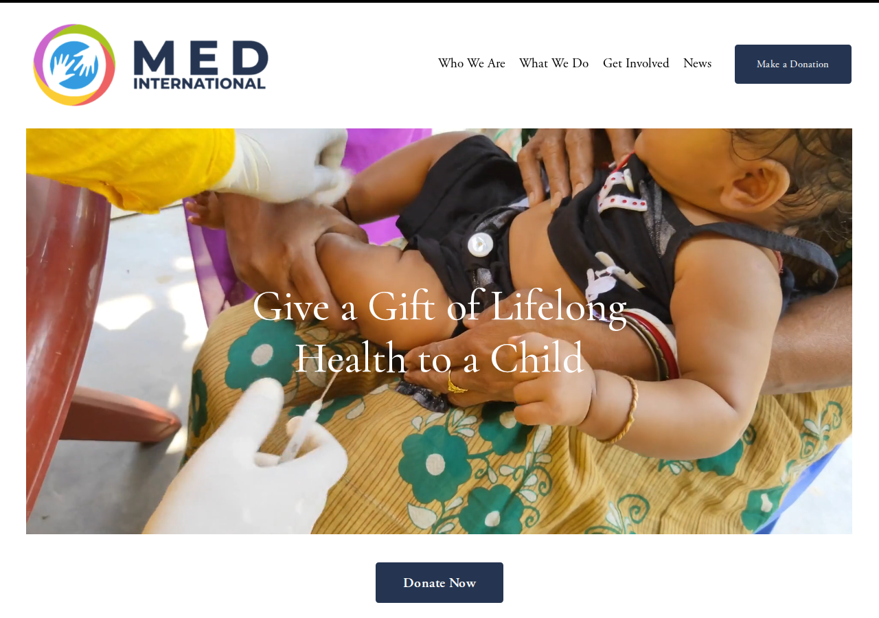 Screenshot of MED International