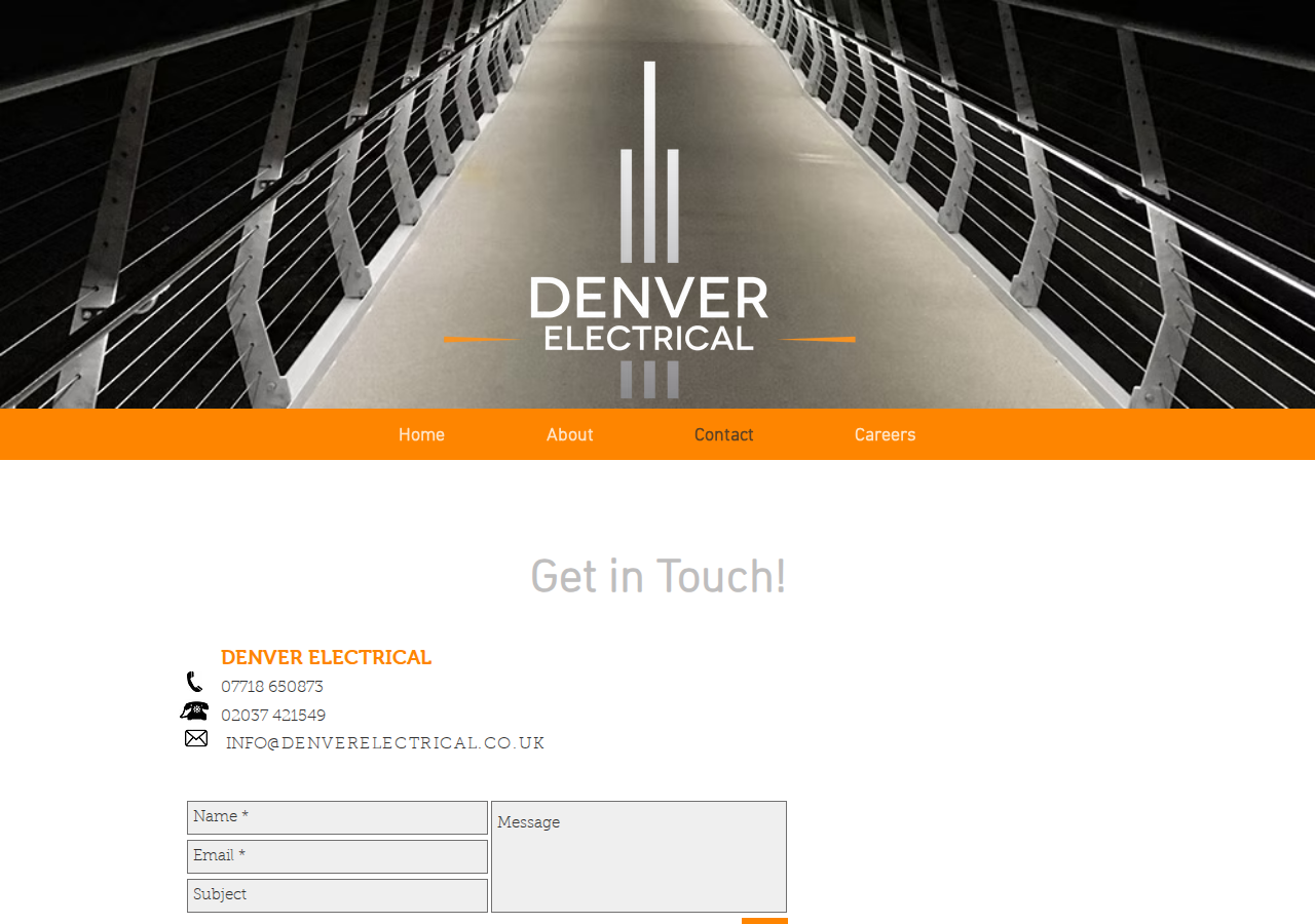 Screenshot of Experienced Electricians | Fast & Reliable | East London | Denver Elec