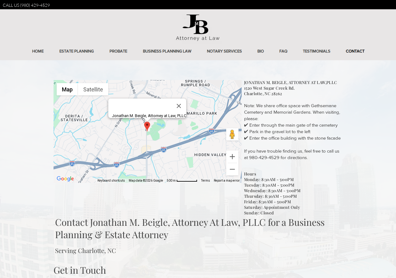 Screenshot of CONTACT | JMB Attorney at Law