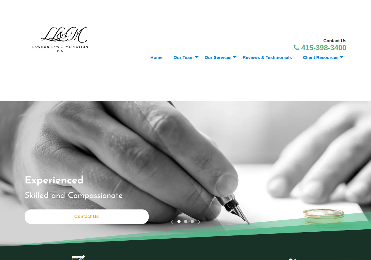 Screenshot of San Rafael Law Firm, Lawhon Law & Mediation P.C. | Home