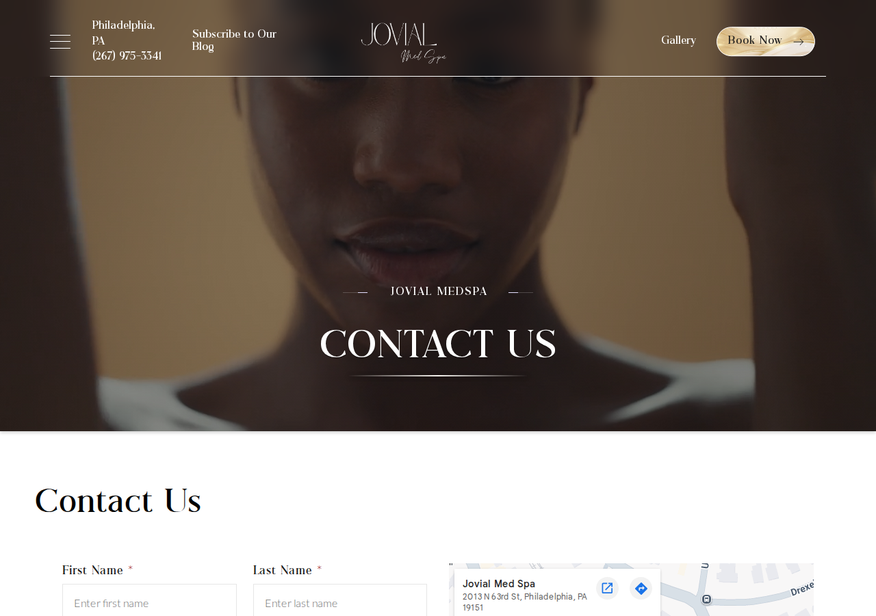 Screenshot of Contact Us | Jovial Medspa | Philadelphia, PA