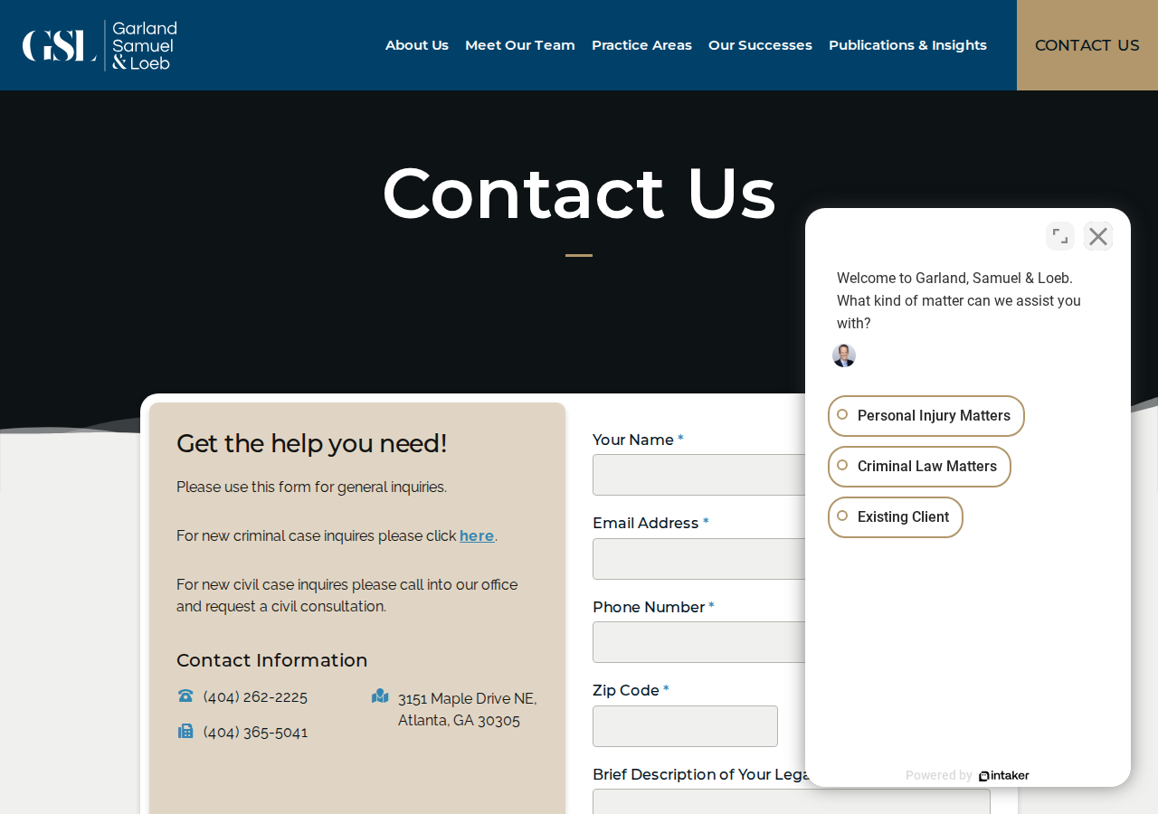 Screenshot of Contact