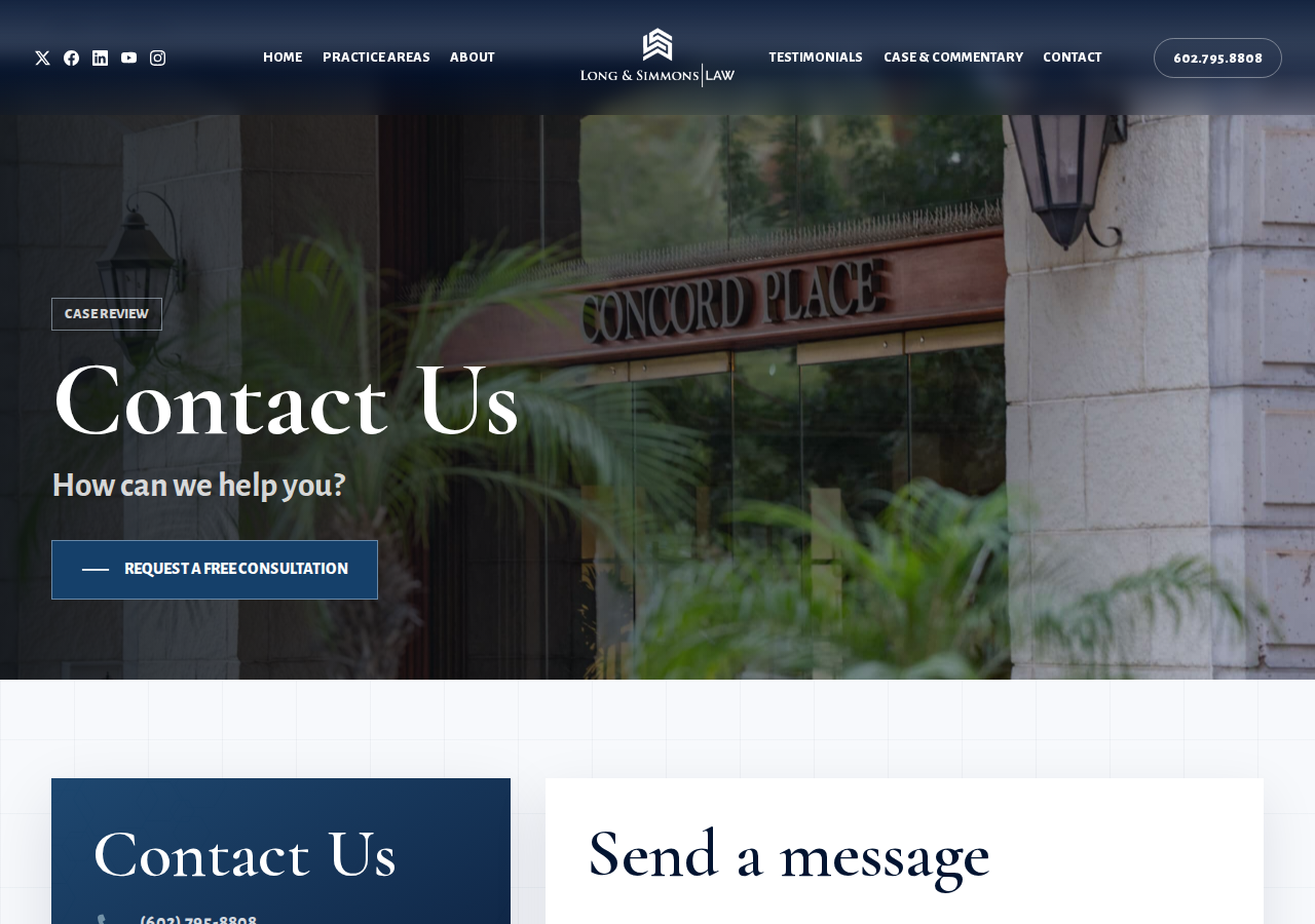 Screenshot of Contact Our Arizona Law Firm - Free Consultation
