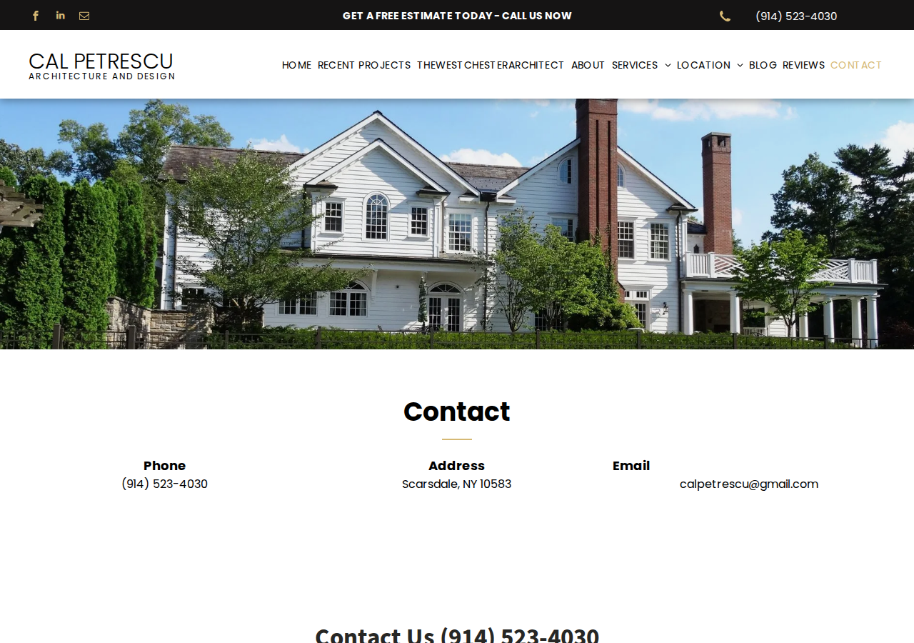 Screenshot of Contact Architect in Scarsdale NY | Get Quote