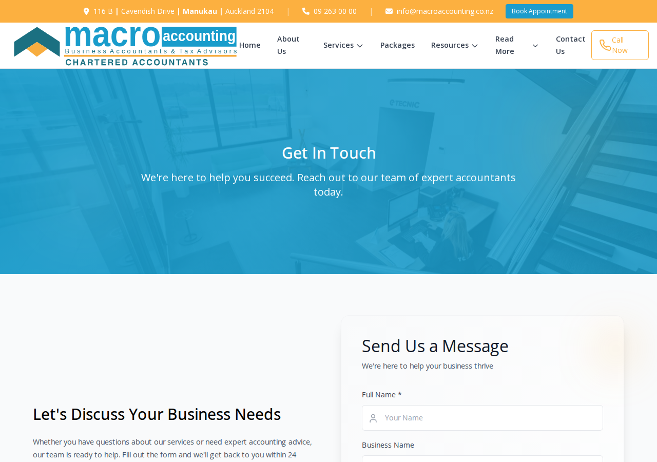 Screenshot of Contact Us | Macro AccountingContact Us – Macro Accounting