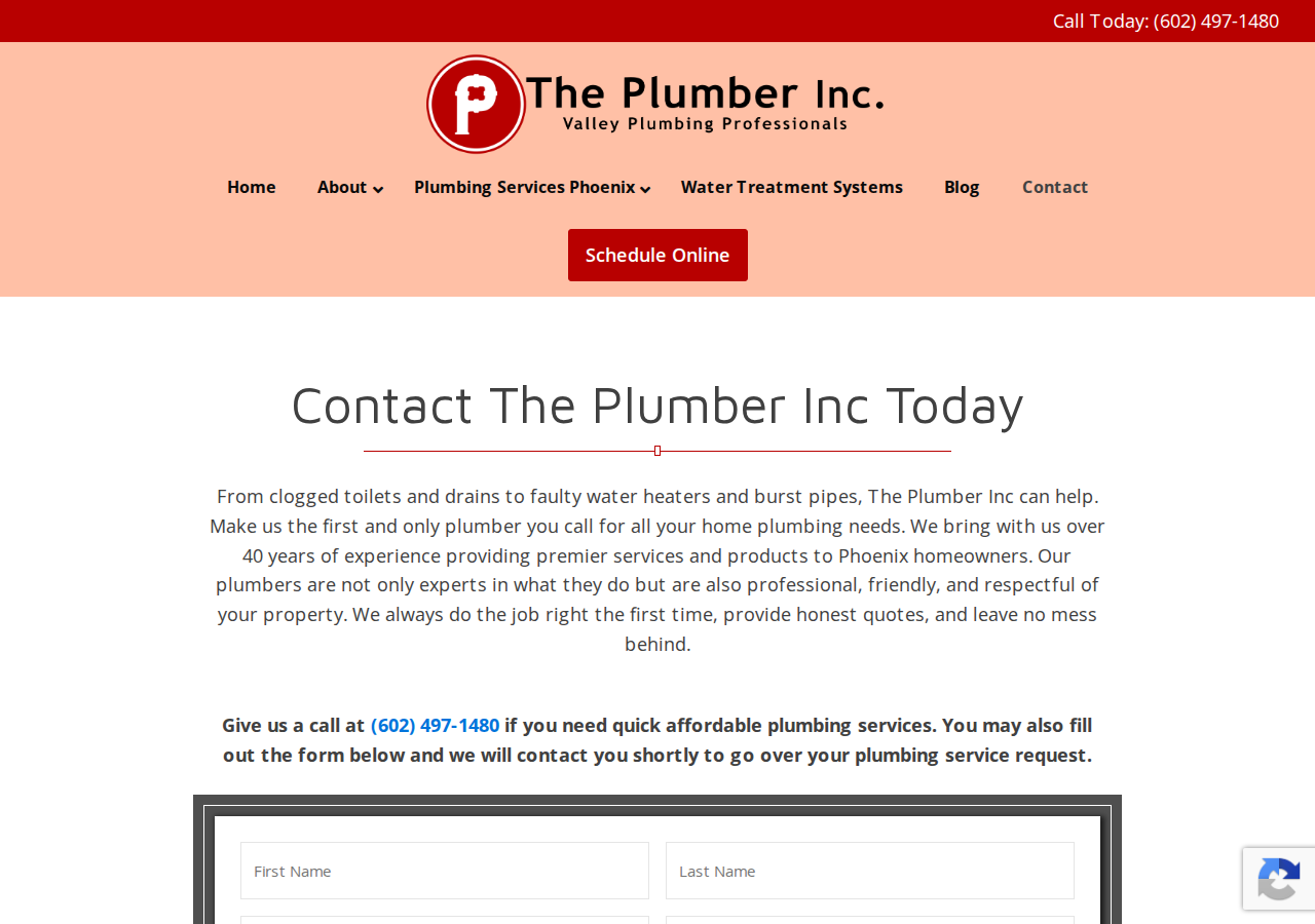Screenshot of Contact The Plumber In Arizona's Leading Plumbing CompanyVisit our FacebookVisit our Twitterpinterest-squarelinkedinfacebookpinterestyoutubersstwitterinstagramfacebook-blankrss-blanklinkedin-blankpinterestyoutubetwitterinstagram