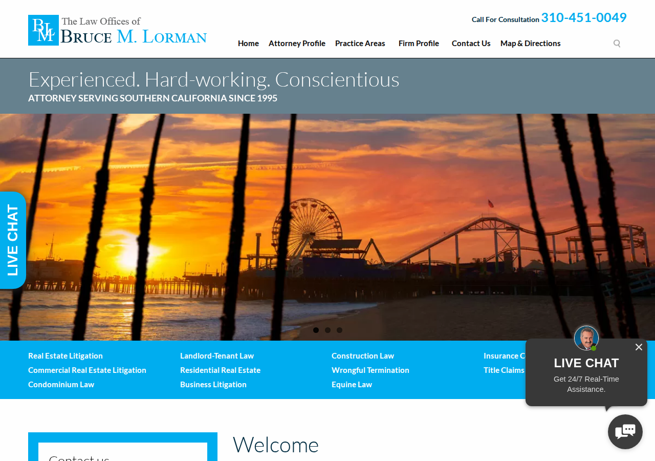 Screenshot of Los Angeles Law Firm, The Law Offices of Bruce M. Lorman | Home