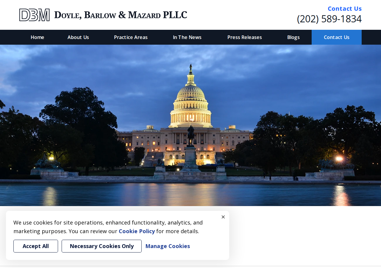 Screenshot of Contact Us | Washington DC Employment Lawyers Doyle, Barlow & Mazard