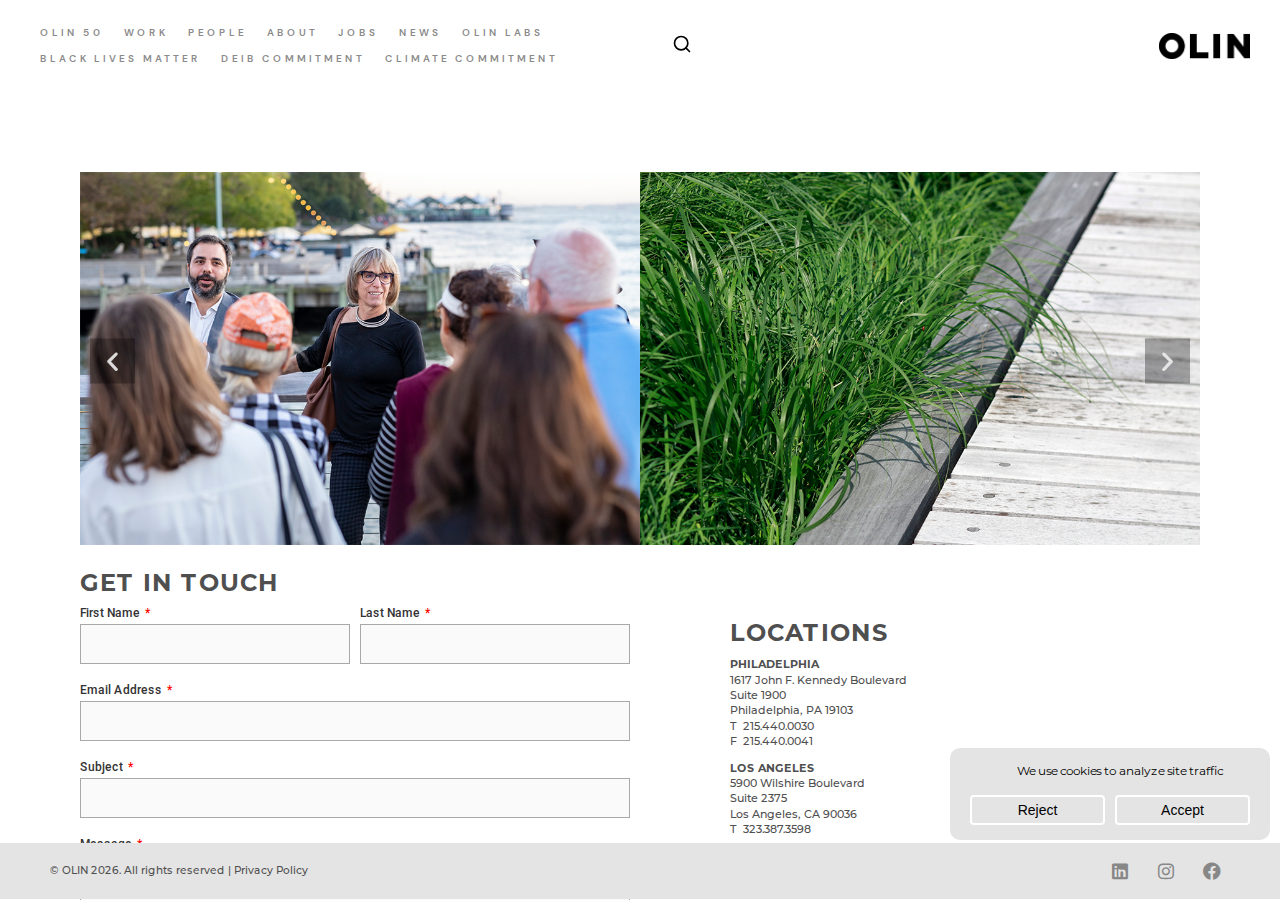 Screenshot of Contact – OLIN
