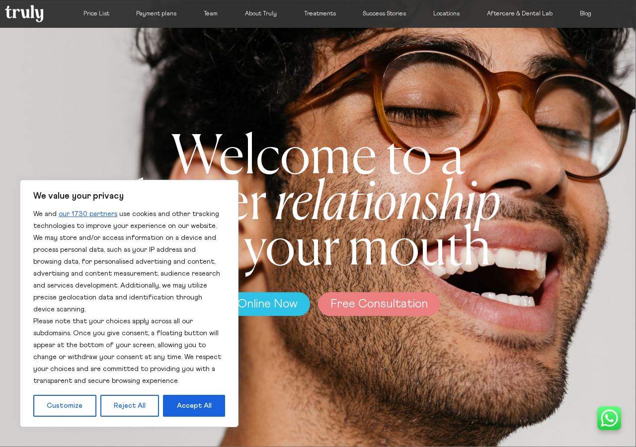 Screenshot of Truly Dental - Truly Dental