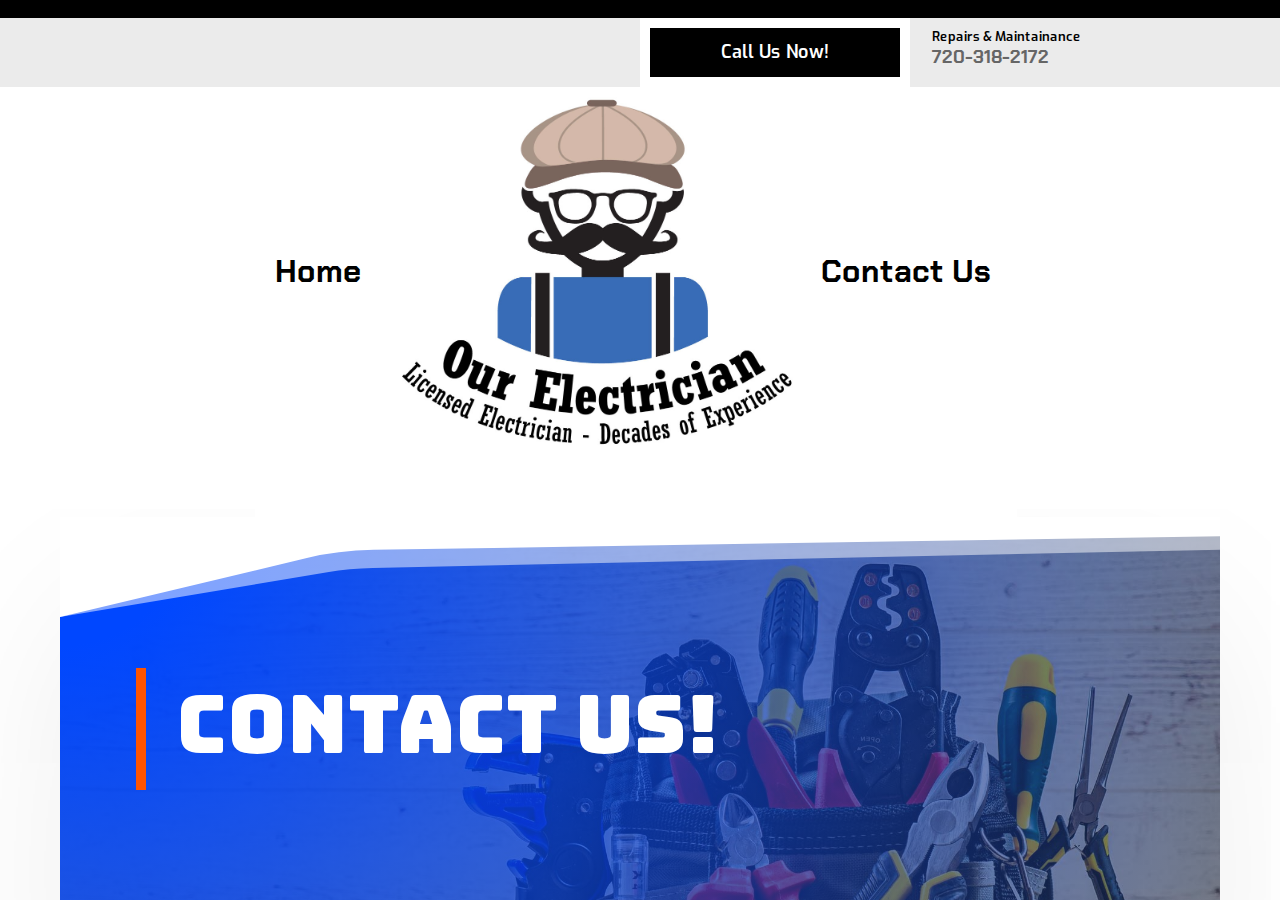 Screenshot of Contact Us | Our Electrician