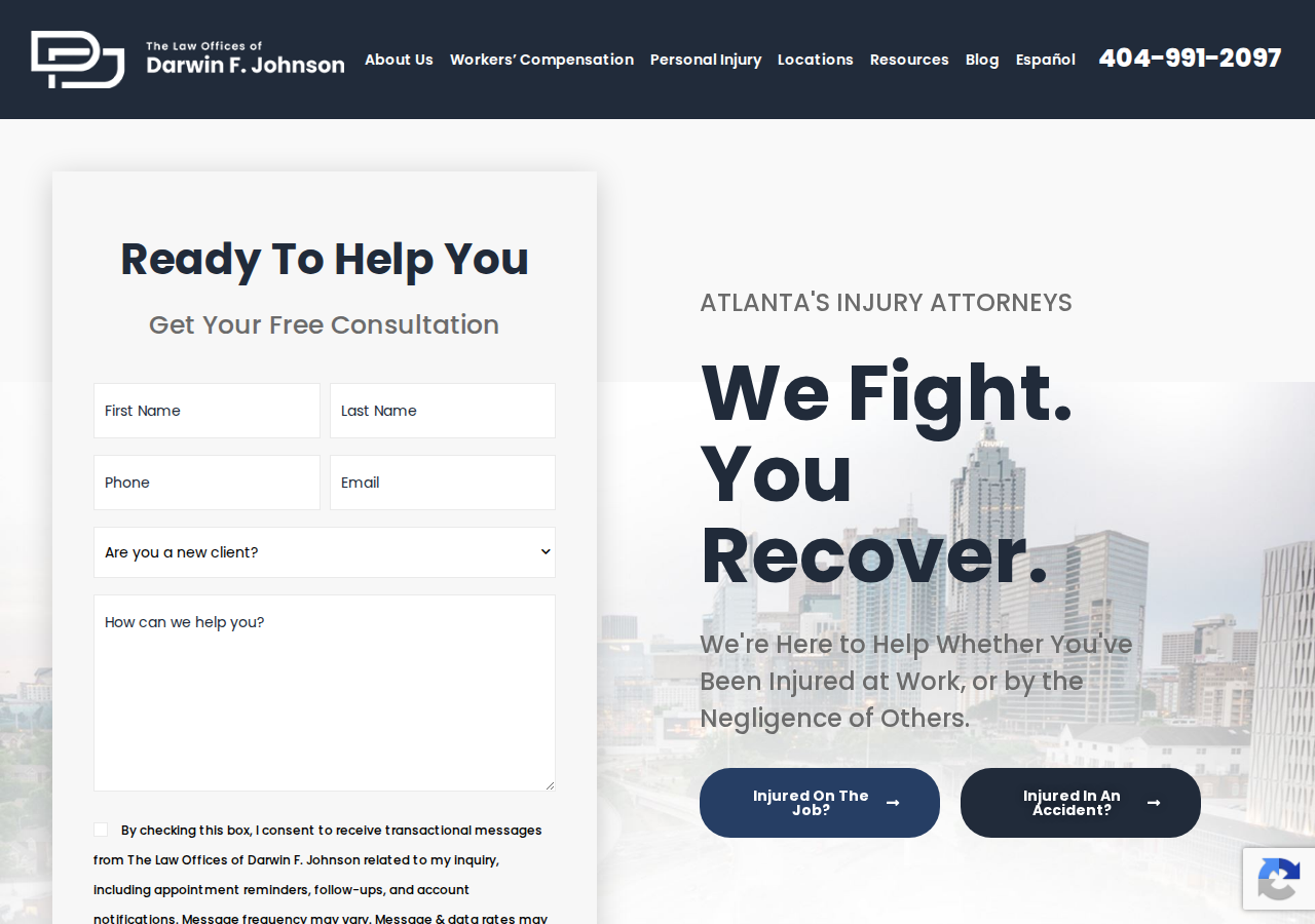 Screenshot of Contact Us | Darwin F. Johnson, LLC