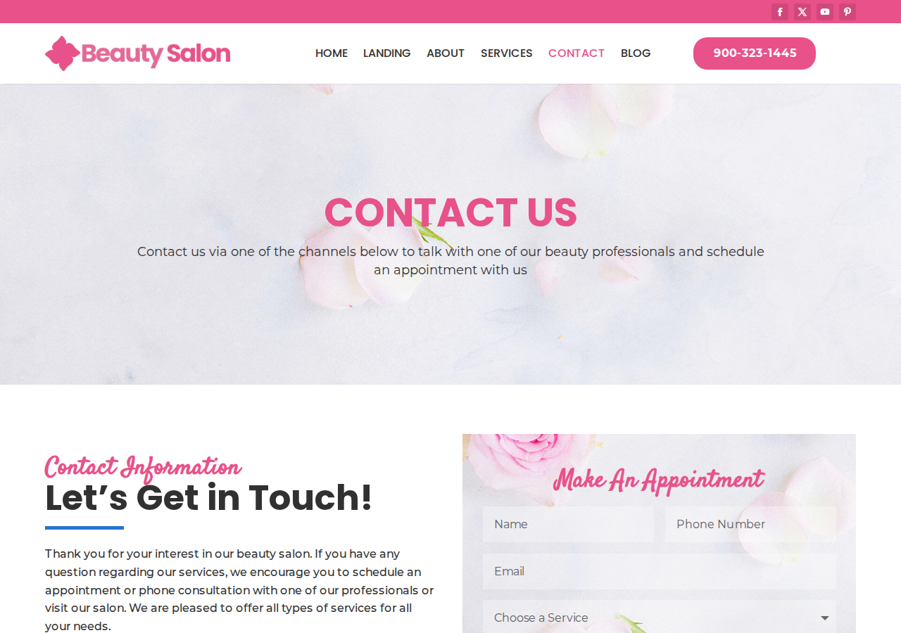 Screenshot of Contact Us | Beauty Salon